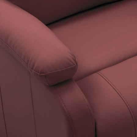 Vidaxl Reclinerfåtölj Vinröd Konstläder Röd