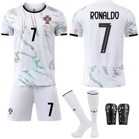 25-26 Portugal Fodboldkit #7 Ronaldo Træningstrøje Number7 Udebanetrøje Number7 Away