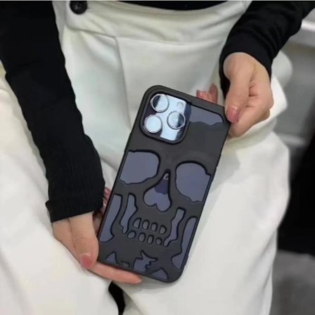 Metallisk skjelettmobildeksel til iPhone 14 Plus - Premium besky