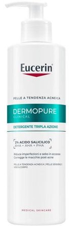 Eucerin Dermopure Clinical Gel Detergente Tripla Azione 400ml