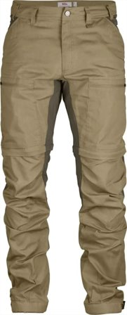 Fjällräven Men's Abisko Lite Trekking Zip-off Trousers Regular Men hiking trousers Beige 46 Regular