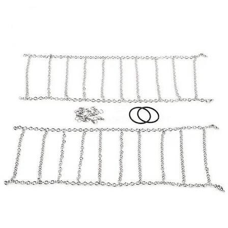 2 stk. Metall 120mm 1,9 tommers dekk Snøkjetting for 1/10 Rc Rock Crawler -4 Trx4 Axial Scx10 90046 Silver