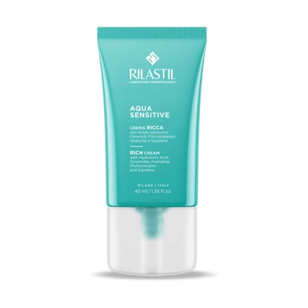 Rilastil Aqua Sensitive Crema Ricca 40ml - Crema viso giorno nutriente