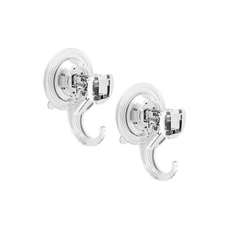 Parti med 2 kroge Murale sugekop på 3 kg transparent, sugeudstyr