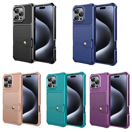 Exklusivt Skal med Kortfack för iPhone 16 Pro Max