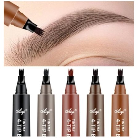 Fyrstifts ögonbrynspenna med tydliga rötter, naturlig