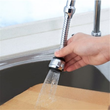 Svingbart dusjhode for kjøkkenkran i rustfritt stål