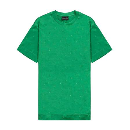 Emporio Armani, T-Shirts Groen, Heren, Maat:L