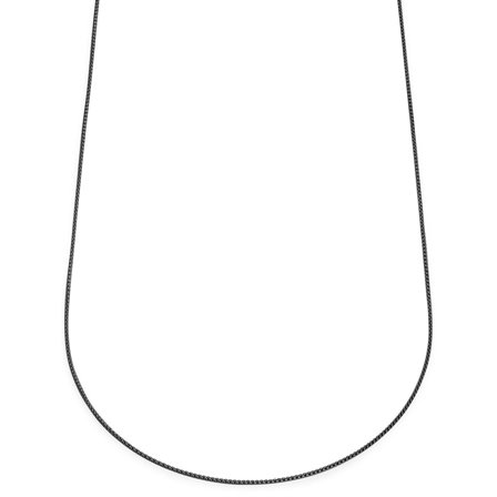 Essentials | 1 mm spiżowo-czarny naszyjnik kostka zakrzywiona dla mężczyzn - Naszyjniki łańcuszkowe