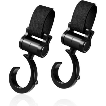 2 stk. Klapvognskroge til at hænge dine indkøbsposer på klapvogn, barnevognstilbehør, klapvogns krog.