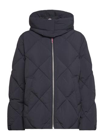 Hw Down Diamond Baffle Jacket Navy Tommy Hilfiger