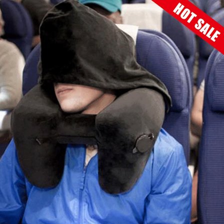 Uppblåsbar Kudde Nackkudde för Rese Kontor Bil Flygplan Sovande