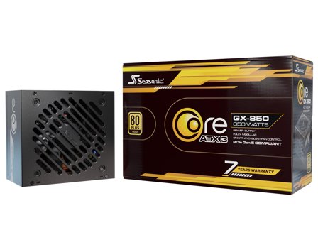 Seasonic Core GX 850-V2 - 850W Gold, ATX 3.1, PCIe 5.1, 7 års garanti