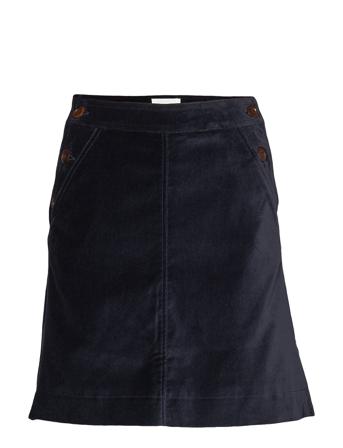 Ebba Skirt Polvipituinen Hame Sininen Wood Wood