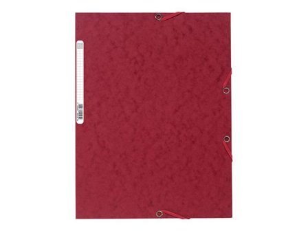 Exacompta Gummibandsmapp 3-klaff A4 mörkröd - Lyreco - Kontorsmaterial - Mappar och plastfickor - Gummibandsmappar 3-klaff - Kartong