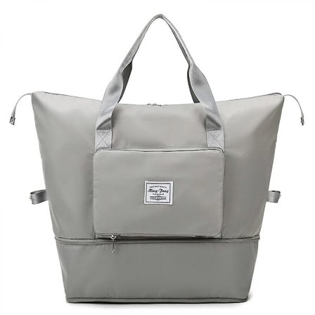 2023 Travel Bag, Foldable Travel Duffel Bag, Large-capacity Dry And Wet Separation Sports Portable Shoulder Bag, (neutral Grey)