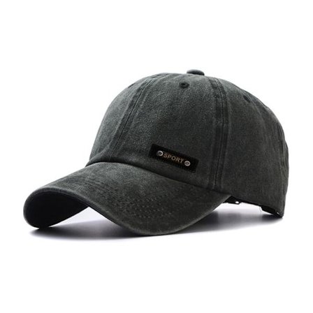 Broderi Baseball Kepsar Distressed Faded Hats SVART