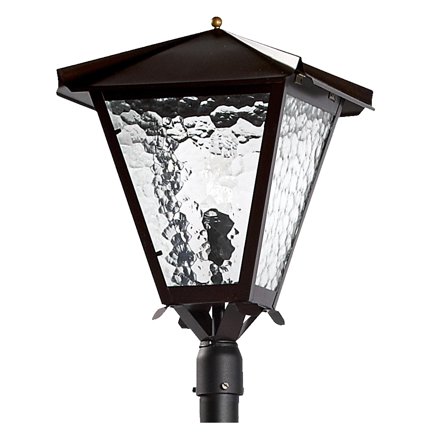 Westal Gustav Stolpearmatur 440 x 320 mm, E27 Kobber, katedralglass, Belysning