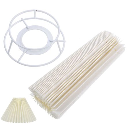 DIY lampeskærm Fold lampeskærm stue stof lampeskærm