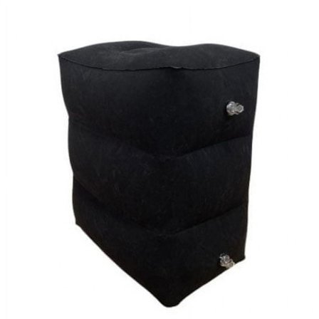 Oppustelig Fodstøtte Pude For Komfortabel Siddeplads, Justerbar Højde Rejse Fodstøtte Måtte Med Hurtig Oppustningsventil, Bærbar Rejsepude Til