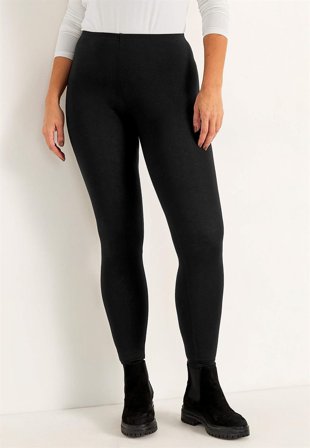 Cellbes of Sweden - Elastiske jerseyleggings i sort til damer i størrelse 62/64