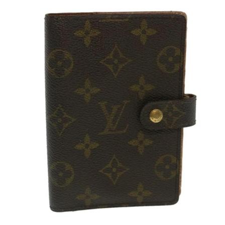 Louis Vuitton Vintage, Pre-owned Wallet Bruin, Dames, Maat:ONE Size,Canvas