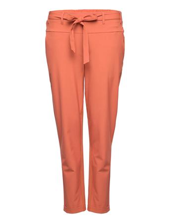 Kcjia Belt Pants Bukser Med Rette Ben Coral Kaffe Curve