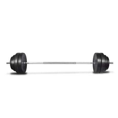 Vidaxl Skivstång Med Vikter 60 Kg Svart