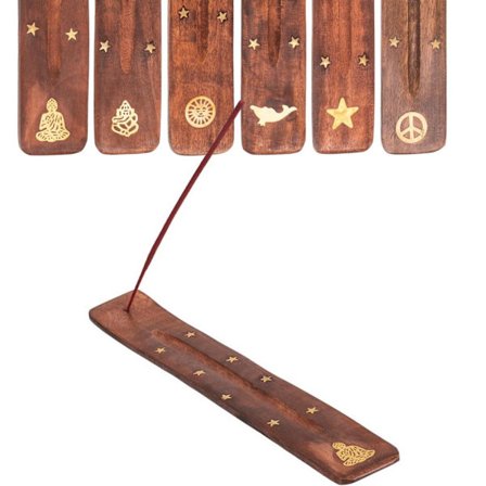 Trä Rökelsehållare - Brun Rökelsehållare