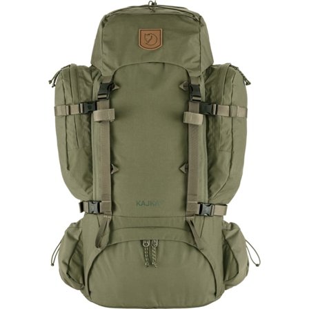 Fjällräven Kajka 65 Rucksack in Green/Grün, Vinylon-F