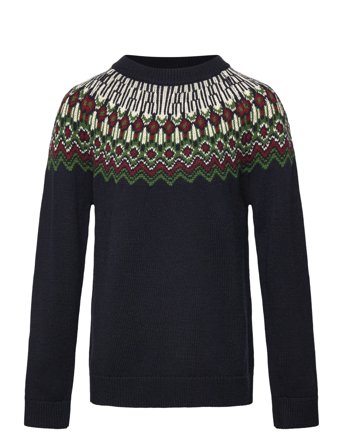 FUB Fair Isle Sweater - Navy - 130