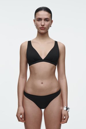 COS Femme Culotte De Bikini Échancrée in Noir