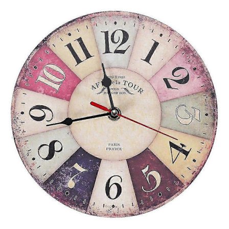 Tre Veggklokke Moderne Design Vintage Rustikk Shabby Kontor Kafé Dekor Kunst Stor Klokke js