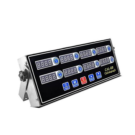 Kommersiell 8-kanals kökstimer Restaurangmatlagningstimer 8-kanals digital larmpåminnelse Flerhändelse, klocka Hög justerbar tydlig LED-display, S