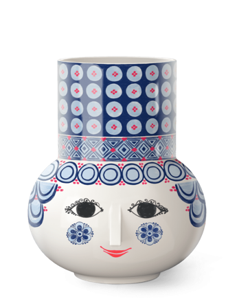 Bjørn Wiinblad Olga Vase Blå H20