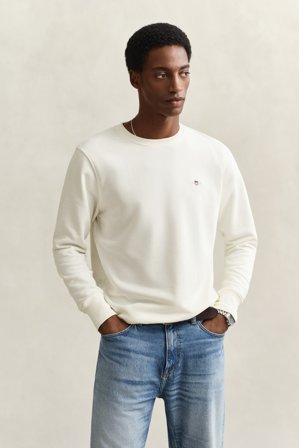 GANT Herren Rundhals-Sweatshirt (XS) Weiß