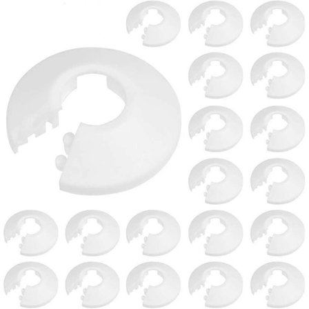 Radiatorrörskragar (20 st) för rör med 15 mm diameter