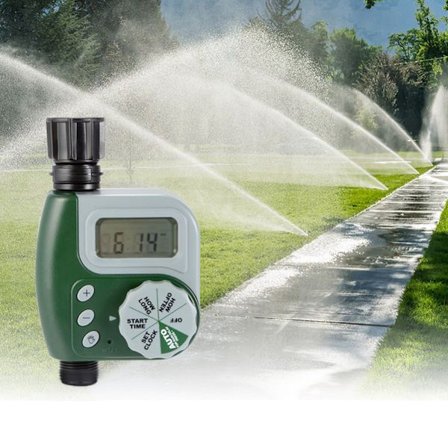 Trädgårdssprinkler med automatisk timer, bevattningstimer, utan batteri