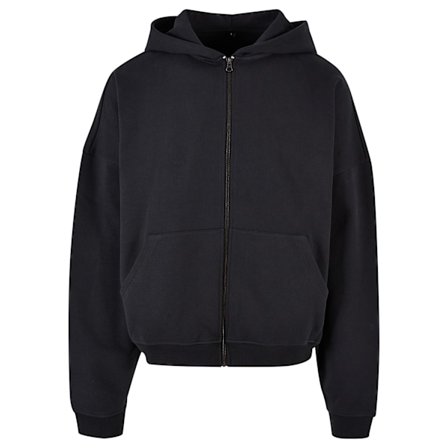 Bygg ditt varumärke Herr 90-tal Full Zip Hoodie 4XL Svart
