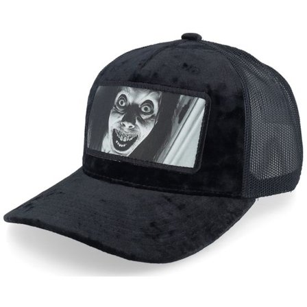 Scenes - Svart trucker Keps - Scary Lady Velvet Black/Black A-frame Trucker @ Hatstore