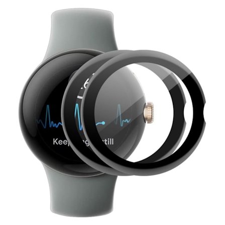 2Pcs HAT-PRINCE Google Pixel Watch curved screen protector