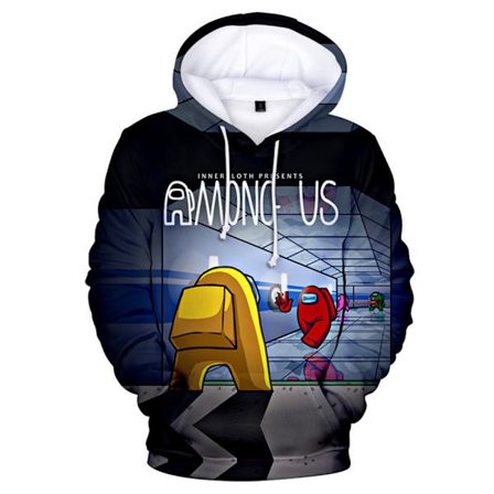 Among Us 3 Print Barn Huvtröjor Med Fickor Sweatshirt H