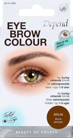 Depend Øjenbrynsfarve Brun, Makeup, Øjenbrynsfarve, Permanent Øjenbrynsfarve
