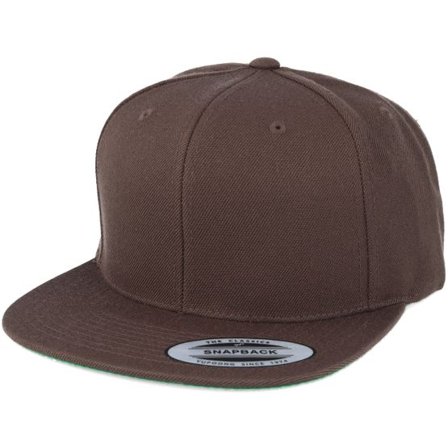 Yupoong - Brun snapback Keps - Classic Dark Brown Snapback @ Hatstore