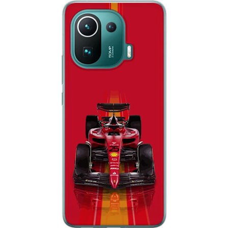 Yhteensopiva Puhelinkuori Xiaomi Xiaomi Mi 11 Pro Ferrari Formula 1 -auto ikonisessa punaisessa muotoilussa urheilullisella tarkkuudella