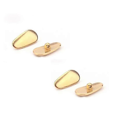 2-osainen setti puhdasta titaania kehys nenätyynyt ei-magneettiset liukumattomat lasien nenätyynyt universaalit nenätyynyt ruusukulta