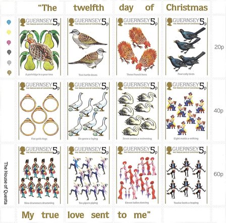 Guernsey 1984 - MICHEL 298-309 - Miniark - Postfrisk