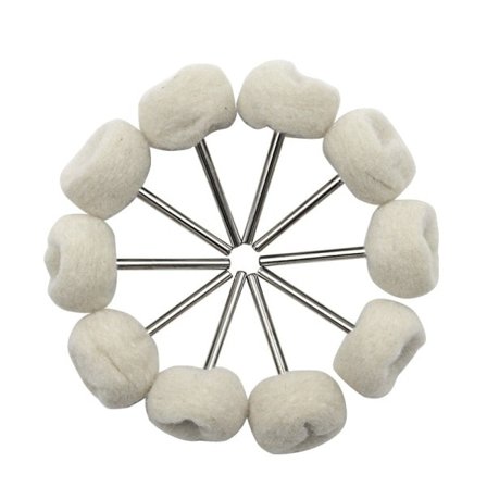 10 STK Fint skaft ull polering hode