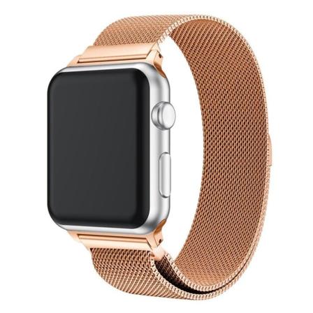 Apple Watch 42 mm unikt klockarmband i rostfritt stål - Champagne Guld Beige