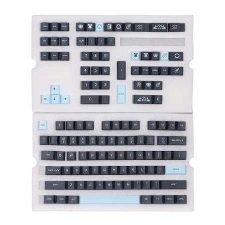 Mekanisk tastatur tastatur 128 tast PBT tastatur sæt Kontrastfarver Stil til DIY udskiftning tastatur tilbehør Kometer